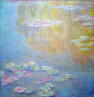 睡莲 Water Lilies (1908)，克劳德·莫奈