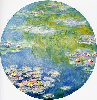 睡莲 Water Lilies (1908)，克劳德·莫奈