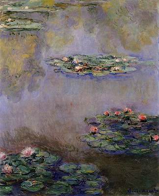 睡莲 Water Lilies (1908)，克劳德·莫奈