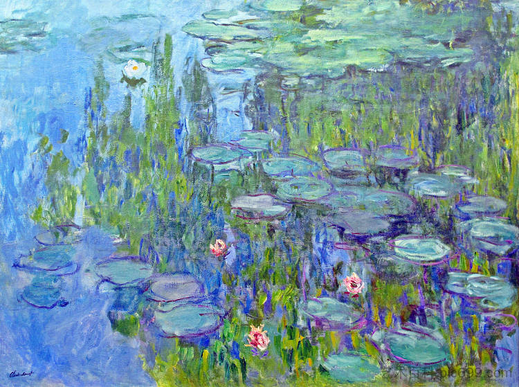 睡莲 Water Lilies (1914)，克劳德·莫奈