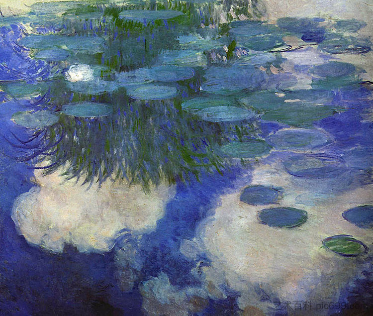 睡莲 Water Lilies (1914)，克劳德·莫奈