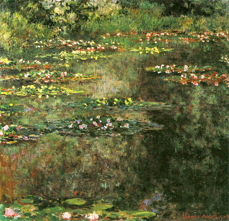 睡莲 Water Lilies (1904)，克劳德·莫奈