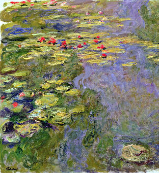 睡莲 Water Lilies (1919)，克劳德·莫奈