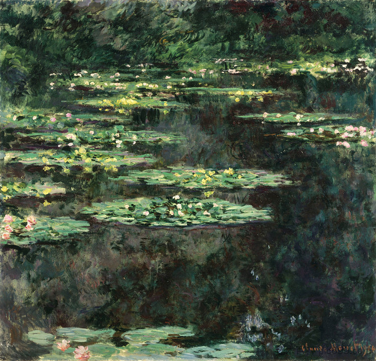 睡莲 Water Lilies (1904)，克劳德·莫奈