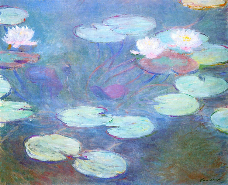 睡莲，粉色 Water Lilies, Pink (1897 - 1899)，克劳德·莫奈