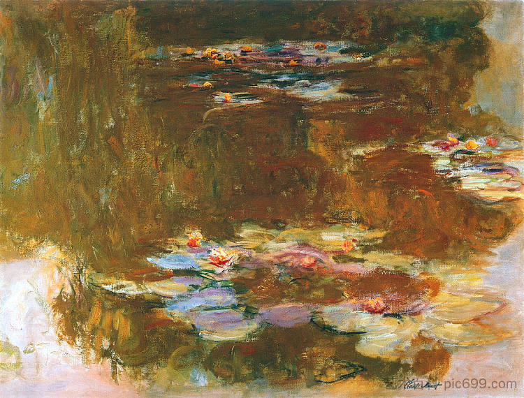 睡莲池 Water Lily Pond (1917),克劳德·莫奈