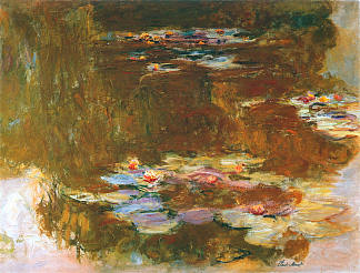 睡莲池 Water Lily Pond (1917)，克劳德·莫奈