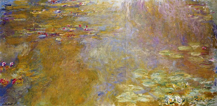 睡莲池 Water Lily Pond (1917 - 1919)，克劳德·莫奈