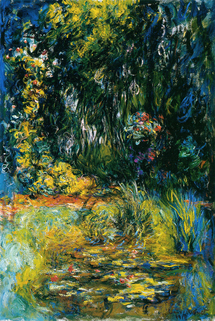 睡莲池 Water Lily Pond (1918),克劳德·莫奈