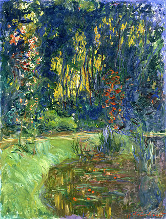 吉维尼的睡莲池 Water Lily Pond at Giverny (1918 – 1919)，克劳德·莫奈