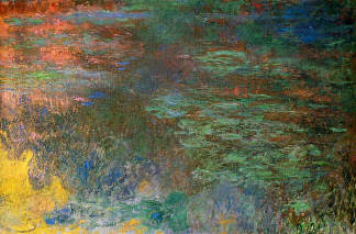 睡莲池，傍晚(右图) Water Lily Pond, Evening (right panel) (1920 – 1926)，克劳德·莫奈