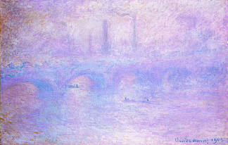 Waterloo Bridge, Fog Waterloo Bridge, Fog (1903)，克劳德·莫奈