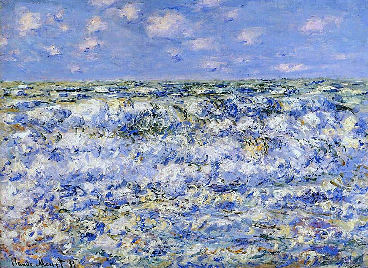 破浪 Waves Breaking (1881),克劳德·莫奈