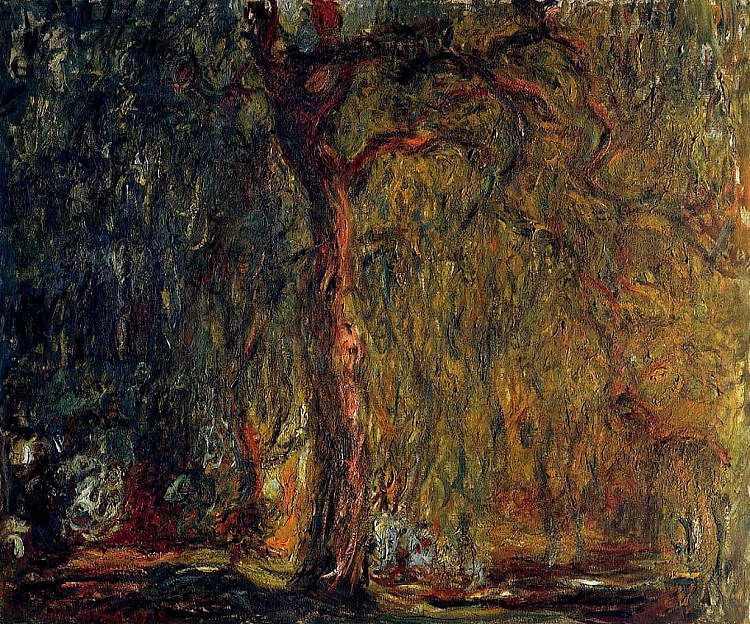 垂柳 Weeping Willow (1918 - 1919)，克劳德·莫奈