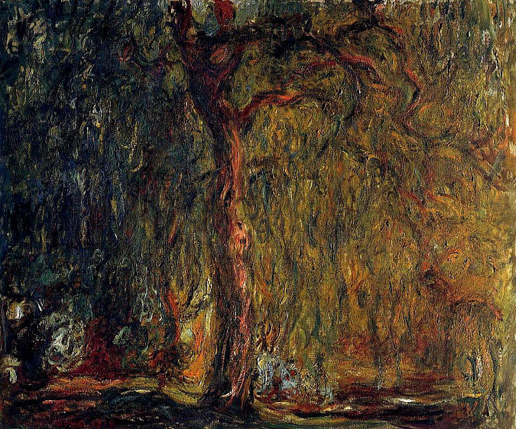 垂柳 Weeping Willow (1918 - 1919)，克劳德·莫奈