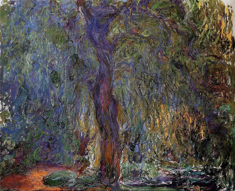 垂柳 Weeping Willow (1918 - 1919)，克劳德·莫奈