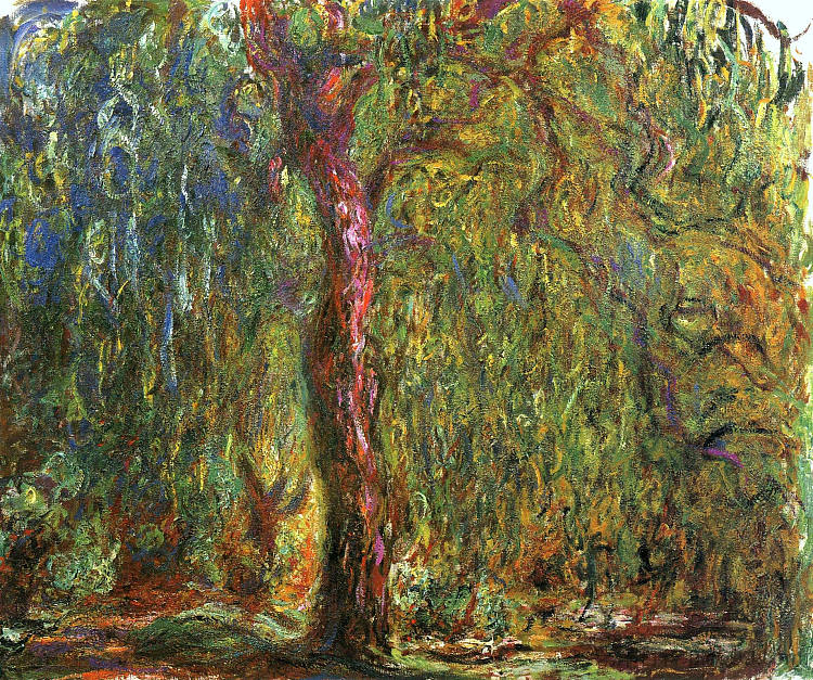 垂柳 Weeping Willow (1918 - 1919)，克劳德·莫奈