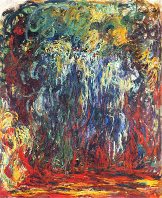垂柳，吉维尼 Weeping Willow, Giverny (1920 – 1922)，克劳德·莫奈