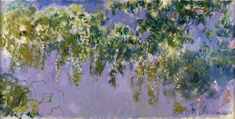 紫藤 Wisteria (1917 - 1920)，克劳德·莫奈