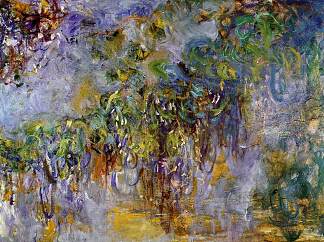 紫藤(右半部分) Wisteria (right half) (1917 – 1920)，克劳德·莫奈