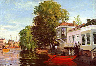 赞丹的赞安 Zaan at Zaandam (1871)，克劳德·莫奈