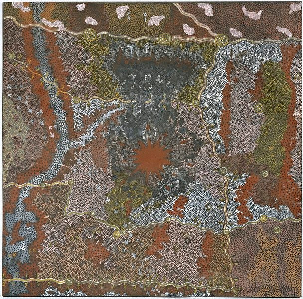 Warlugulong（与Tim Leura Tjapaltjarri合作） Warlugulong (with Tim Leura Tjapaltjarri) (1976)，克利福德·负鼠·贾帕尔特贾里