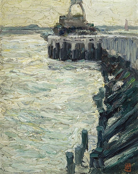 奥斯坦德冰热潮 L'estacade d'Ostende (1905)，康斯坦特·培梅克