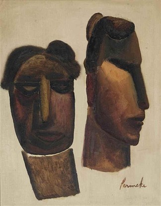 原始人头 Primitive heads (1924)，康斯坦特·培梅克
