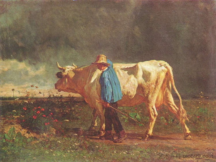 牧人 Herdsman (1860)，康斯坦·特罗荣