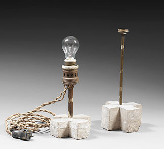 两盏灯 Two lamps (c.1929)，康斯坦丁·布朗库西