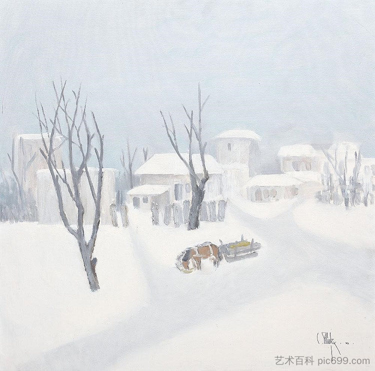 村里的冬天 Winter in the Village，康斯坦丁皮利塔