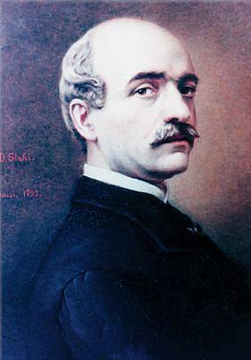 瓦西里·亚历克桑德里的肖像 Portrait of Vasile Alecsandri (1892)，康斯坦丁斯塔希