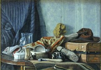 静物画 Still Life (1872)，康斯坦丁斯塔希