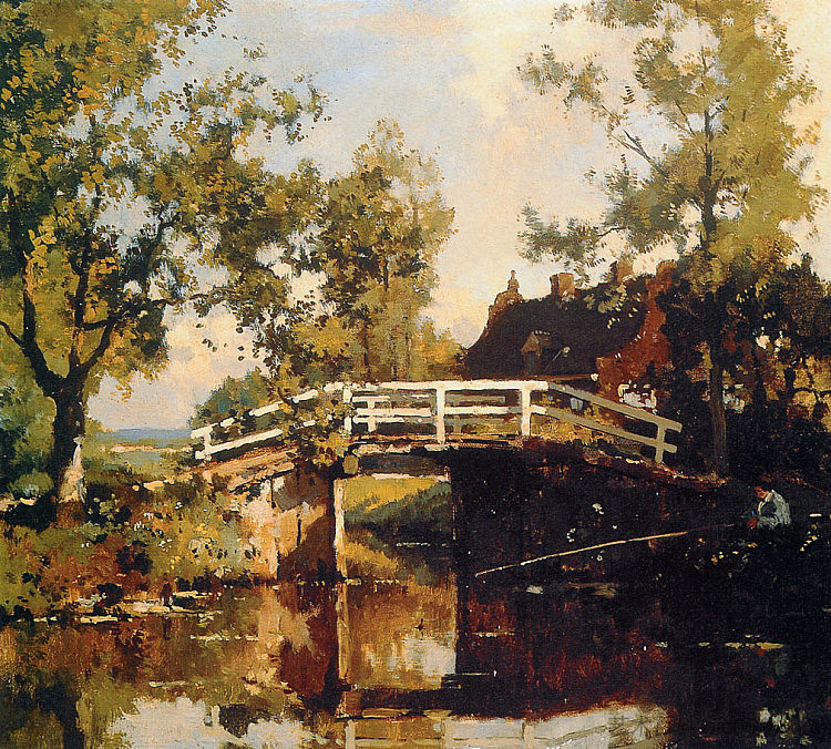 林斯霍滕庄园附近的桥 Bridge Near Estate Linschoten，科内利斯·维里登伯格