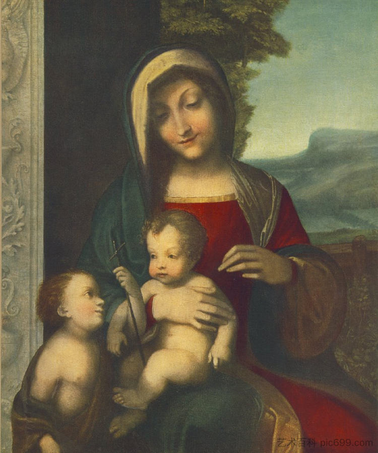 圣母玛利亚 Madonna (1512 - 1514)，科雷吉欧