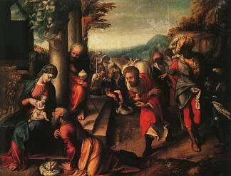 贤士的崇拜 The Adoration of the Magi (1516 – 1518)，科雷吉欧