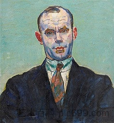 歌手费利克斯·洛菲尔的肖像 Portrait du chanteur Felix Loeffel (1924)，库诺·阿米耶
