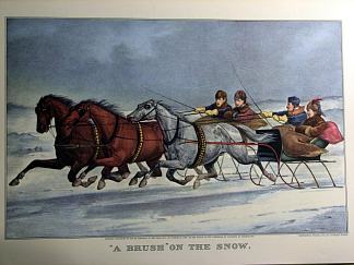 雪地上的刷子 A Brush on the Snow (1871)，柯里尔与艾夫斯