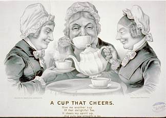 欢呼的杯子 A cup that cheers (1884)，柯里尔与艾夫斯