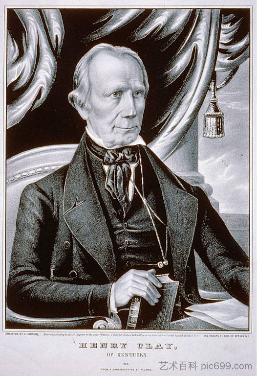 肯塔基州的亨利·克莱 Henry Clay of Kentucky (1848)，柯里尔与艾夫斯