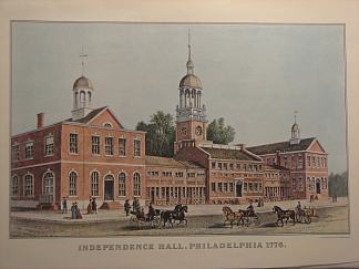 费城独立厅 Independence Hall, Philadelphia (1776)，柯里尔与艾夫斯