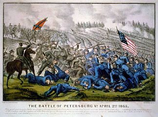 弗吉尼亚州彼得堡战役，1865年4月2日 The battle of Petersburg Va. April 2nd 1865 (1865)，柯里尔与艾夫斯