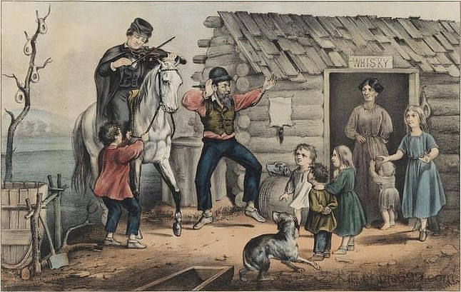 曲调的转折 The Turning of the Tune (1870)，柯里尔与艾夫斯