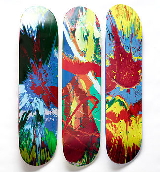 至尊滑板甲板 Supreme Skate Decks，达米恩·赫斯特