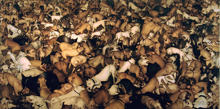 狗双联画 Dogs Diptych (2003)，丹·维茨