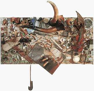 大工作台（马塞尔·杜尚更换） Large work table (Marcel Duchamp remis en place) (1989)，达尼尔·斯波利