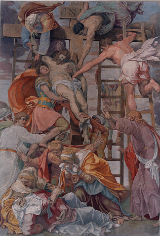 十字架的后裔（证词） Descent from the Cross (The Deposition) (1545)，达尼埃莱·达·沃尔泰拉