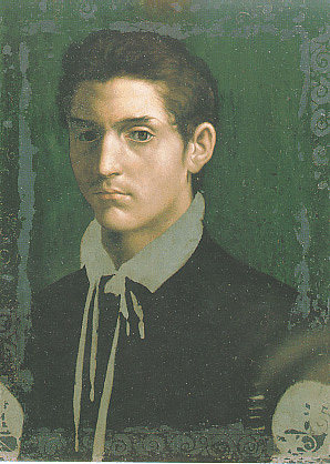 一个年轻人的肖像 Portrait of a Young Man (c.1553 – c.1554)，达尼埃莱·达·沃尔泰拉