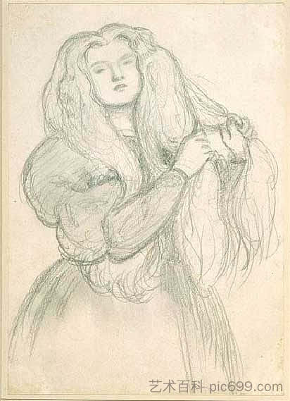 安妮·米勒 Annie Miller (1877)，但丁·加布里埃尔·罗赛蒂