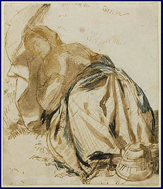 伊丽莎白·西达尔 Elizabeth Siddal (1852 – 1855)，但丁·加布里埃尔·罗赛蒂